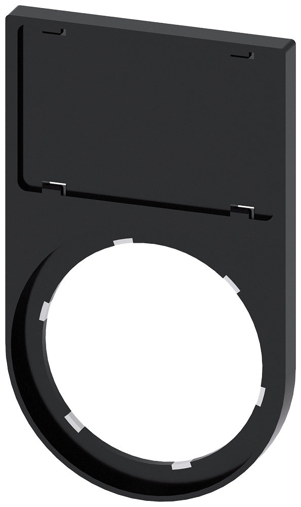 Siemens SIRIUS ACT Label Holder 17.5x27mm Black - 3SU19000AS100AA0 [10 Pieces]
