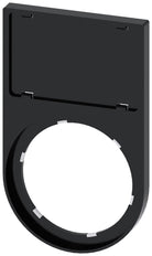 Siemens SIRIUS ACT Label Holder 17.5x27mm Black - 3SU19000AS100AA0 [10 Pieces]