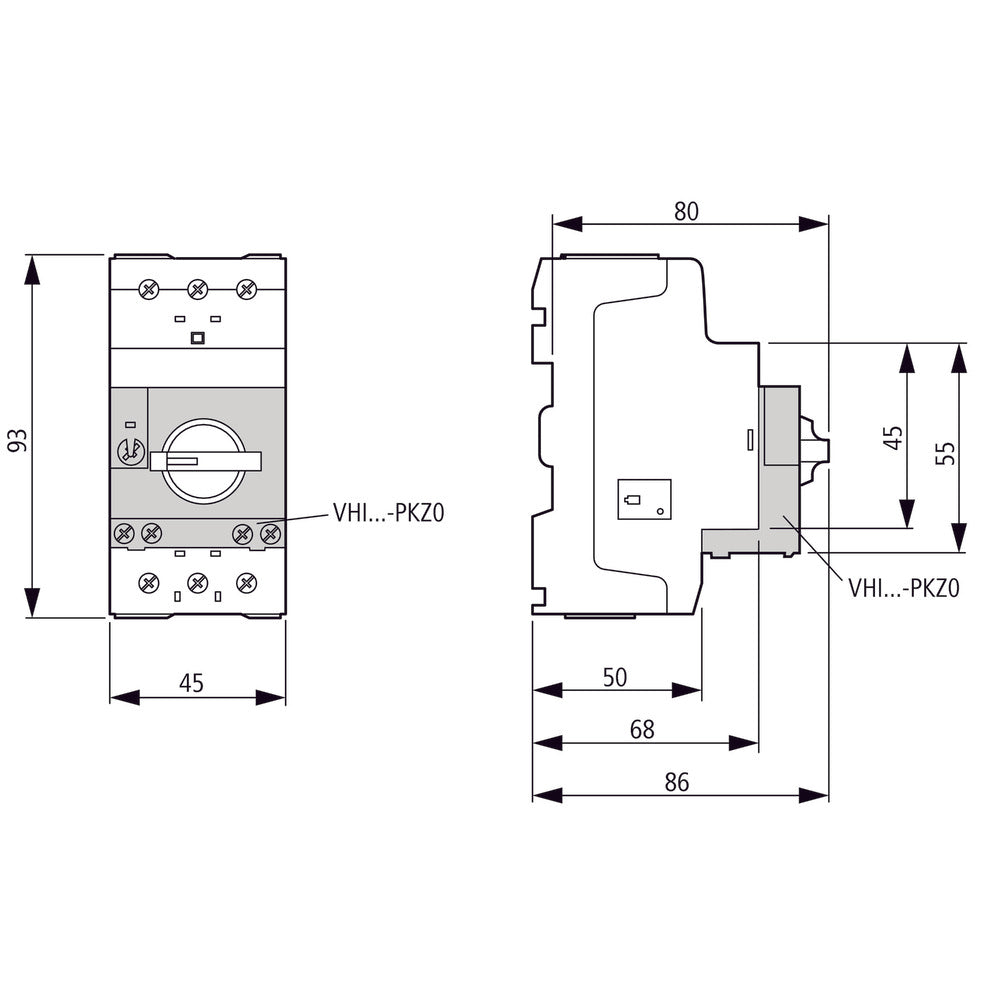 Interruptor De Circuito De 3 Polos 6.3-10A PKZM0-10-T - 088916