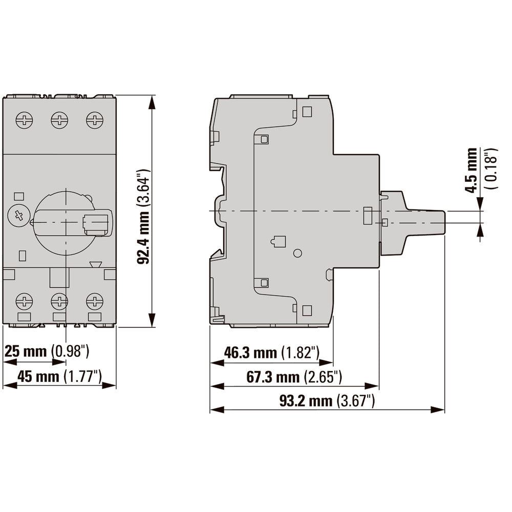 Eaton PKM0 6.3A Motor Protection Circuit Breaker - 072728
