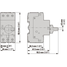 Eaton PKZM0 Interruptor De Protección Del Motor 4-6.3A - 072738