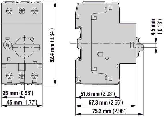 Interruptor De Circuito De 3 Polos 6.3-10A PKZM0-10-T - 088916
