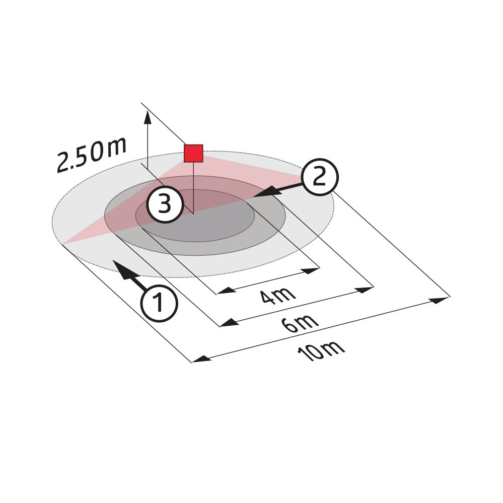 BEG Luxomat PD3N Ceiling Motion Sensor 10M Range - 92198