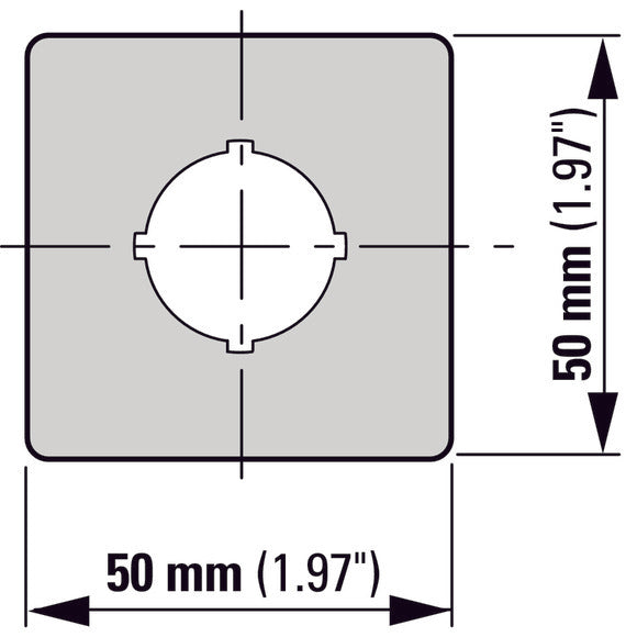 Etiqueta De Parada De Emergencia Multilingüe 50x50mm Amarillo - 216484