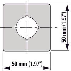 Etiqueta De Parada De Emergencia Multilingüe 50x50mm Amarillo - 216484