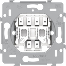 Niko Double Switch Base Two Way Plus Push Button 10A - 170-75615