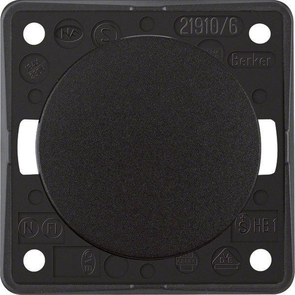Berker Integro 16 AX Change Over Switch Black Gloss - 936562510