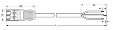 Pre-Assembled 3-Pole Connecting Cable 3M CCA - 771-9393/267-301