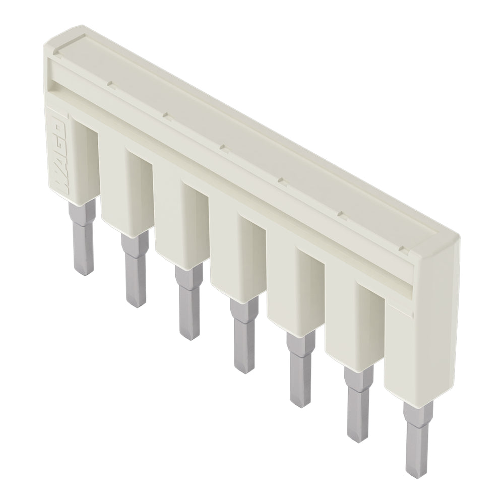 Conector De Puente Aislado Wago De 7 Vías Gris Claro - 2002-407 [5 Piezas]