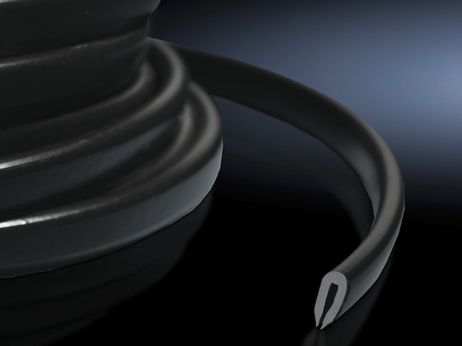 Rittal Protector De Borde De PVC 10M Negro - 7072100 [10 Metros]