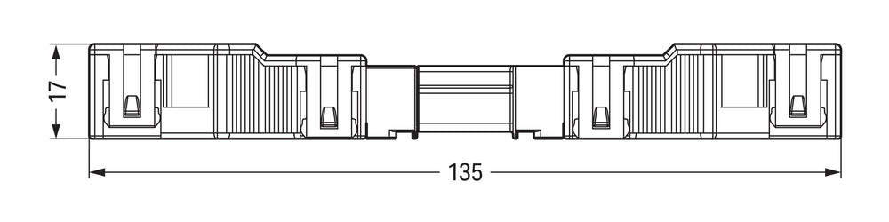 WAGO 770-115 5-Pole Black Connector With Strain Relief - 770-115