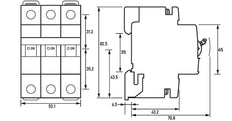 Doepke DLS 6i 32A 3-Pole Circuit Breaker 10kA C-Curve - 09916296