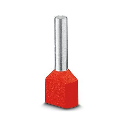 Phoenix Contact Twin Ferrule AI-TWIN 2X1-12 Red - 3240679 [100 Pieces]