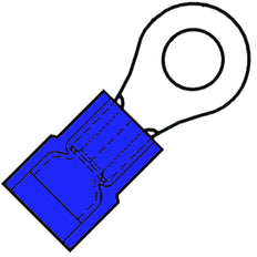 Terminal De Anillo Aislado M5 SuperPidg 1.5-2.5mm Nylon - 156448 [100 Piezas]