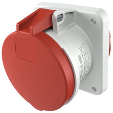 Mennekes 63A 5P Industrial Panel Mount Socket 400V IP44 - 1252A