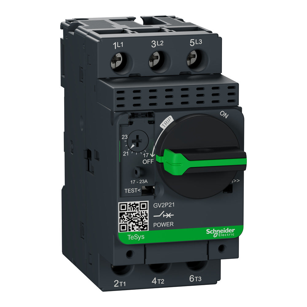TeSys GV2P21 Motor Circuit Breaker 17-23A - GV2P21