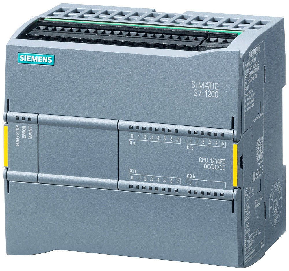 Siemens S7-1200F CPU 1214FC DC/DC/DC PLC Controller - 6ES72141AF400XB0