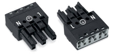 WAGO 770-203 WINSTA MIDI Conector Femenino De 3 Pines Negro - 770-203 [100 Piezas]