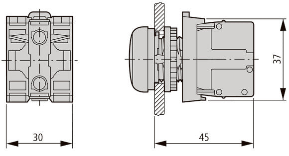 Eaton M22-TC Telescopic Mounting Clip - 216398