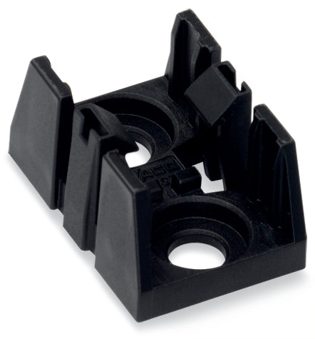 Wago 890-1622 2-Pole Distribution Mounting Plate Black - 890-1622 [10 Pieces]