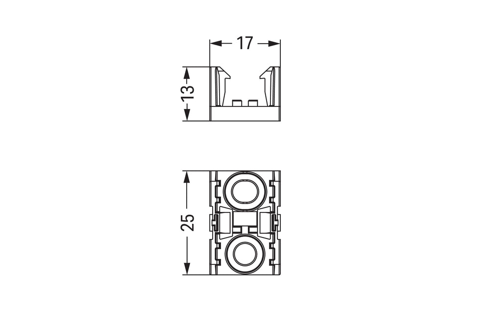 Wago 890-1622 2-Pole Distribution Mounting Plate Black - 890-1622 [10 Pieces]