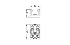 Wago 890-1622 2-Pole Distribution Mounting Plate Black - 890-1622 [10 Pieces]