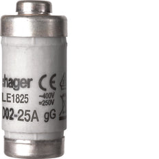 Hager D02 Fuse Link 25A 400V With Indicator - LE1825 [10 Pieces]