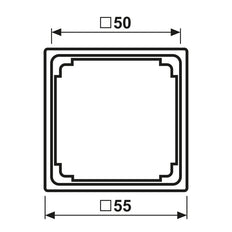 Jung A590ZWW 50x50mm Alpine White Mounting Frame - A590ZWW [2 Pieces]