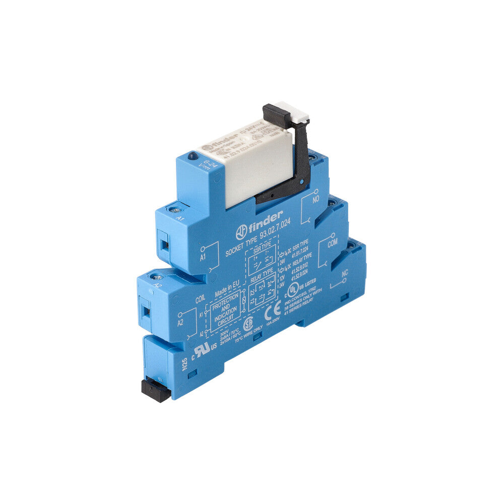 Finder 38.52 Relé De Interfaz 24VDC 8A Doble Contacto CO - 38.52.7.024.0050