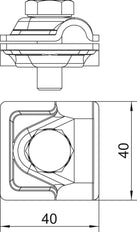 OBO Vario Conector Rápido 40x40mm Cobre M10 - 5311527