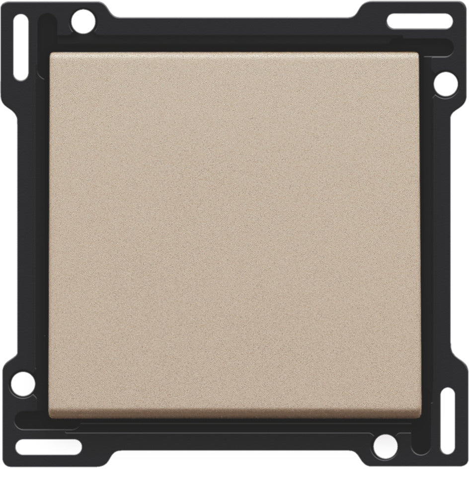 Niko Pure Champagne Steel Single Switch Cover Plate - 157-61105 [2 Pieces]
