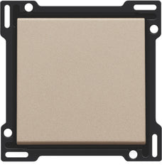 Niko Pure Champagne Steel Single Switch Cover Plate - 157-61105 [2 Pieces]
