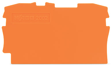 Wago TopJob S End And Intermediate Plate 0.8mm Orange - 2002-1292 [20 Pieces]