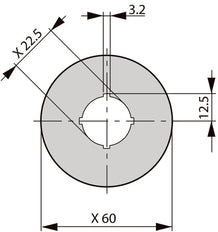 Eaton M22-XBK Round Emergency Stop Label Yellow - 269580