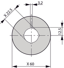 Etiqueta De Parada De Emergencia Eaton M22 60mm Multilingüe - 121372
