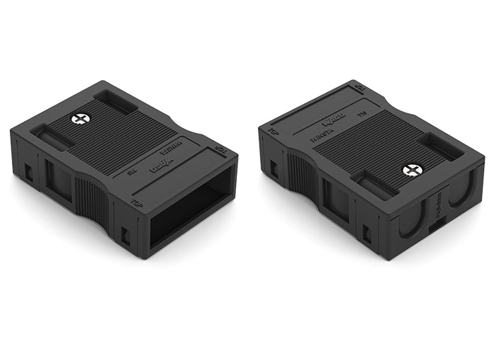 Wago Carcasa De Alivio De Tensión De 3 Polos Para Cables Dobles Negra - 770-503/023-000 [50 Piezas]