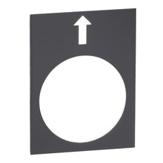 Etiqueta Flecha Izquierda Negra Harmony 30x40mm - ZB2BY2910 [5 Piezas]