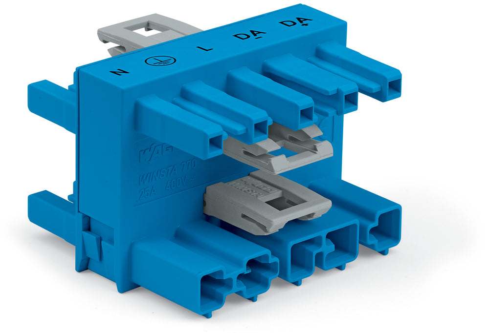 Wago 770-618 5-Pole Distribution Connector 3-Way Blue - 770-618