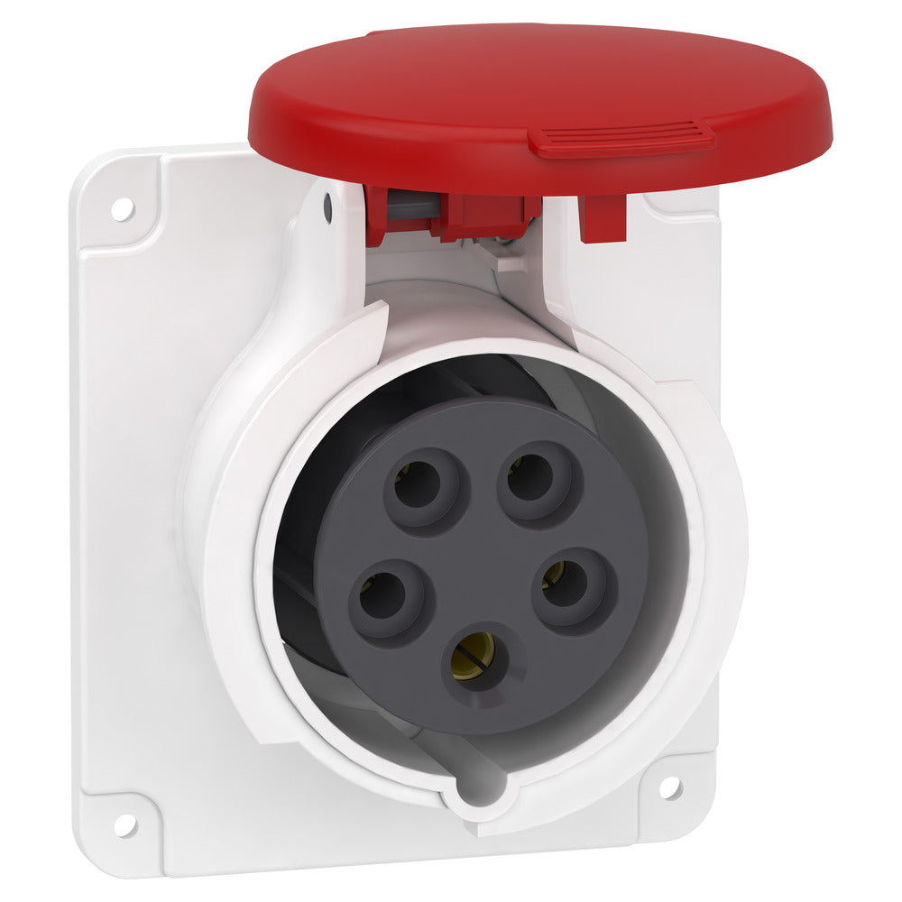 Schneider PratiKa Industrial Panel Socket 16A 400V IP44 - PKF16G435