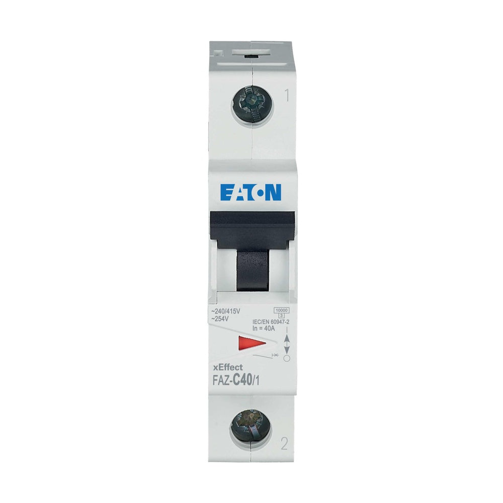 Eaton FAZ 40A Single Pole MCB C-Curve 15kA - 278565