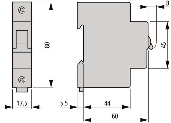 Eaton FAZ 40A Single Pole MCB C-Curve 15kA - 278565
