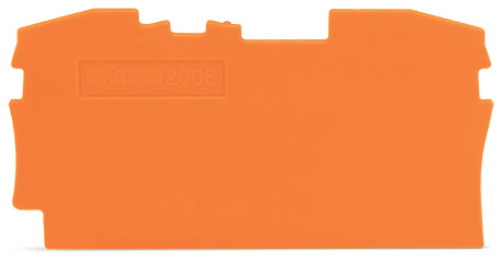 Wago End And Intermediate Plate 1mm Orange - 2006-1292 [20 Pieces]