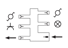 WAGO 770-638 3-Pole Distribution Connector Switch - 770-638