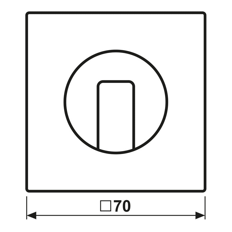 Jung LS990 Light Gray Rotary Switch Cover - LS1941LG