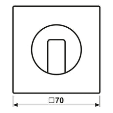 Jung LS990 Light Gray Rotary Switch Cover - LS1941LG