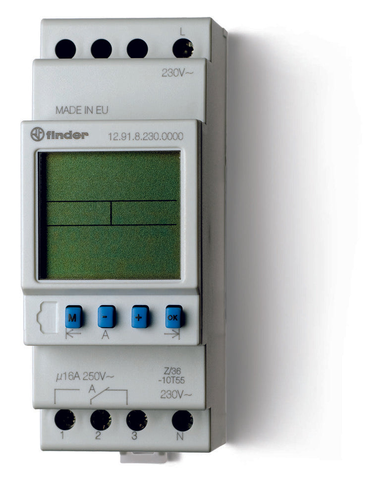 Interruptor Astro Digital 16A 230VAC Programa Semanal - 12.91.8.230.0000