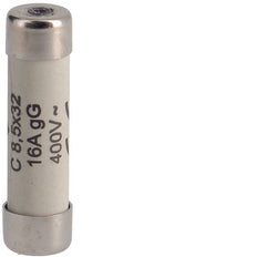 Fusible Cilíndrico Hager 16A 400V AC 8.5x32mm - L8532C16 [10 Piezas]