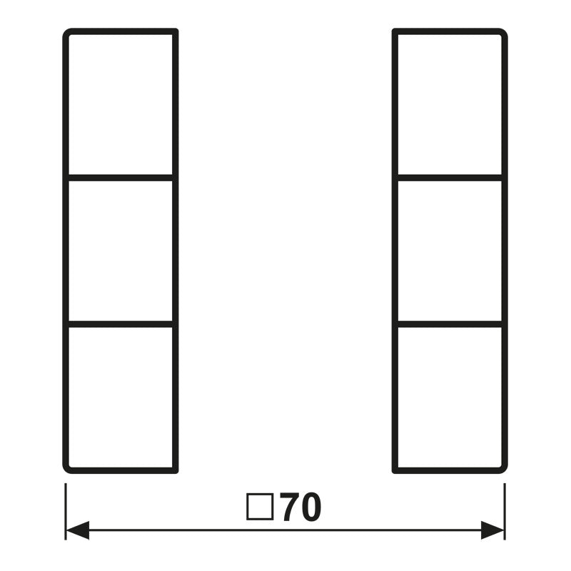Jung Knx Panel De Pulsadores De 3 Botones Serie Ls Blanco Alpino - Ls503Tsaww