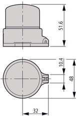 Eaton M22-Pl-Pv Cubierta De Parada De Emergencia Sellable - 216397