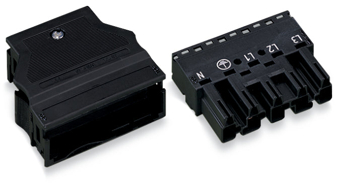 Conector Negro De 5 Pines WAGO 770-115 Con Alivio De Tensión - 770-115